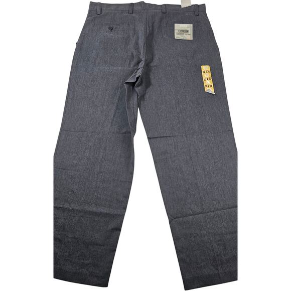 NWT 36x29 easy fit flat front khaki Chinos blue navy no iron dress work pants - Picture 1 of 7